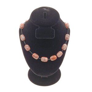 Jasper Nugget Necklace 24” Handmade Chunky Beaded Boho Southwestern Native Style